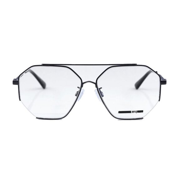 NEW MQ0261OA 001 ALEXANDER MCQUEEN EYEGLASSES MEN GEOMETRIC SILVER EYEWE… - Picture 3 of 4